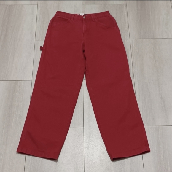 Tommy Hilfiger Denim - Vintage Tommy Hilfiger Jeans Women's Carpenter Red 100% Cotton Size 6